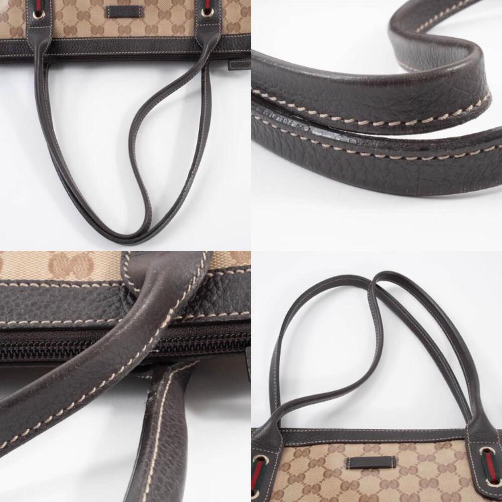 GUCCI Authentic Brown Leather Tote Bag - Picture 16 of 16